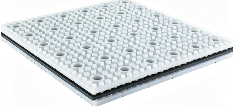 ALJ-46F橡胶减振垫，采用“橡胶+钢板+橡胶”的复合形式