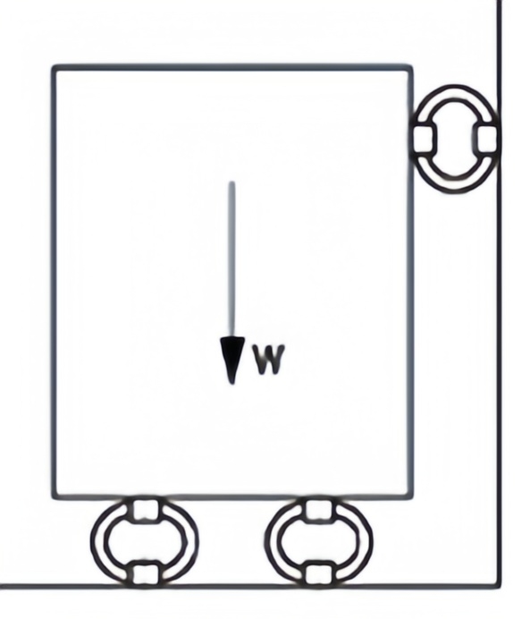 钢丝绳减振器底部和侧面安装示意图
